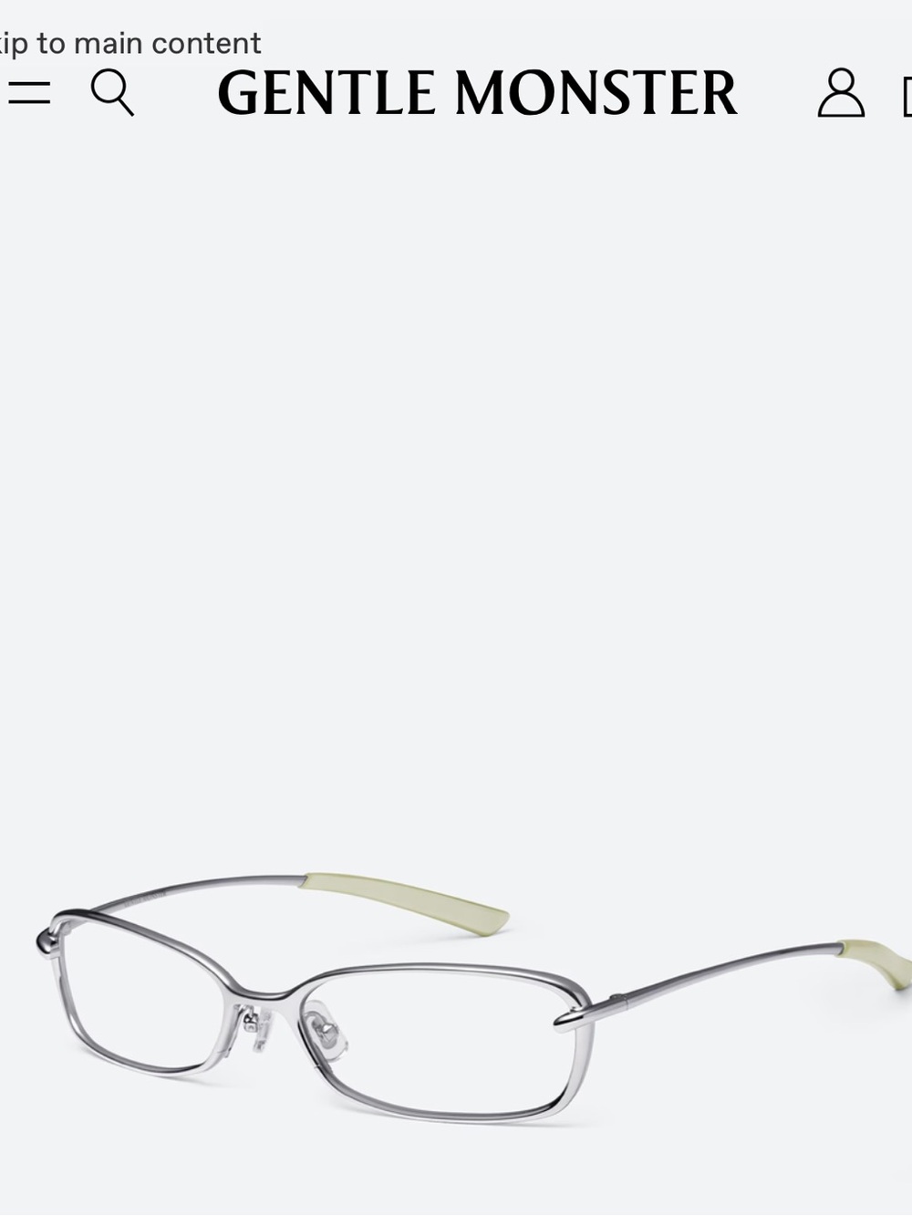 Gentle Monster Silver Rollie 02 Women's Eyeglasses